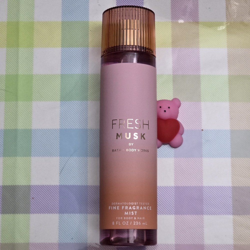 Bath & Body Works Fresh Musk Fragrance Body Mist 8oz NEW